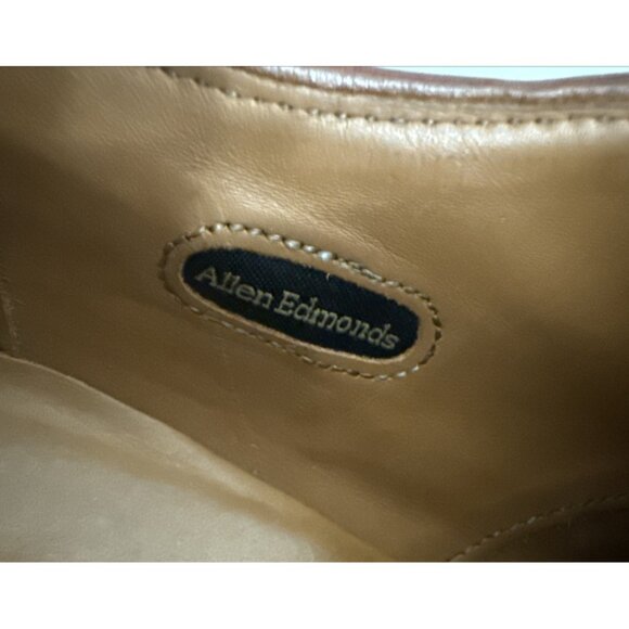 Allen Edmonds Leiden Men\'s Leather Shoes 9D Wingtip Oxford USA Brown Lace Up‎ main image 9